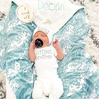 Ocean Waves Baby Blanket - Under the Sea