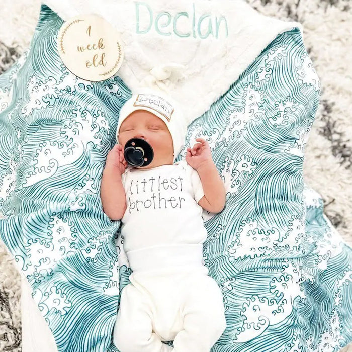 Ocean Waves Baby Blanket - Under the Sea