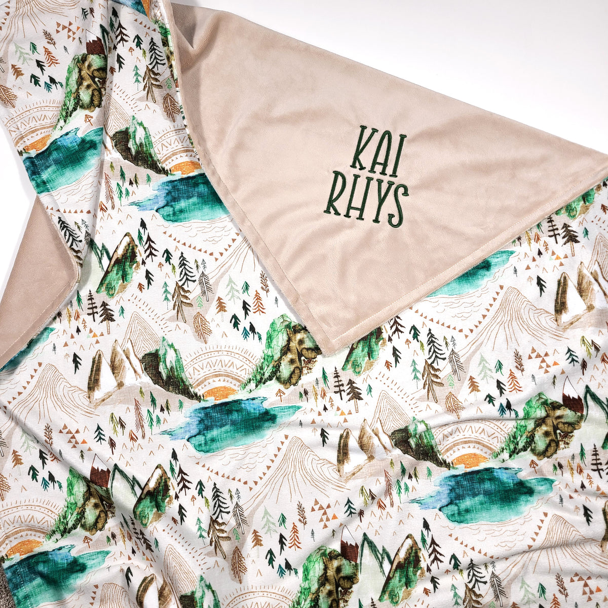 Valley of the Sun Boho Minky Baby Blanket