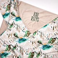 Valley of the Sun Boho Minky Baby Blanket