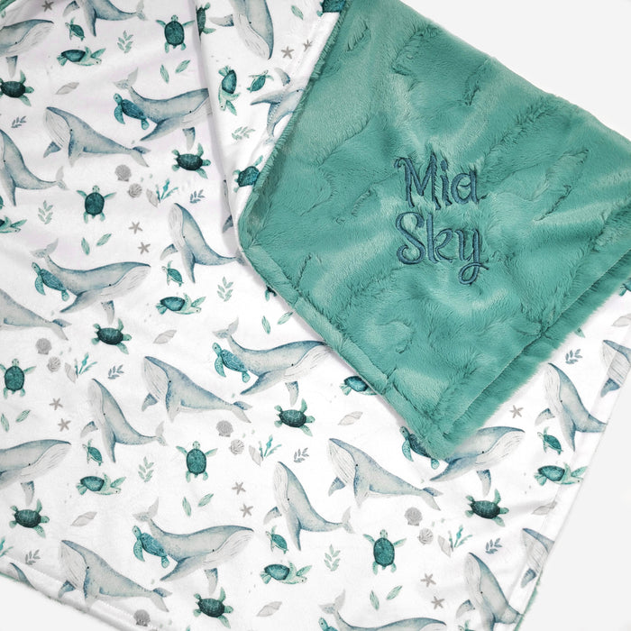 Personalized Ocean Baby Blanket - Under the Sea