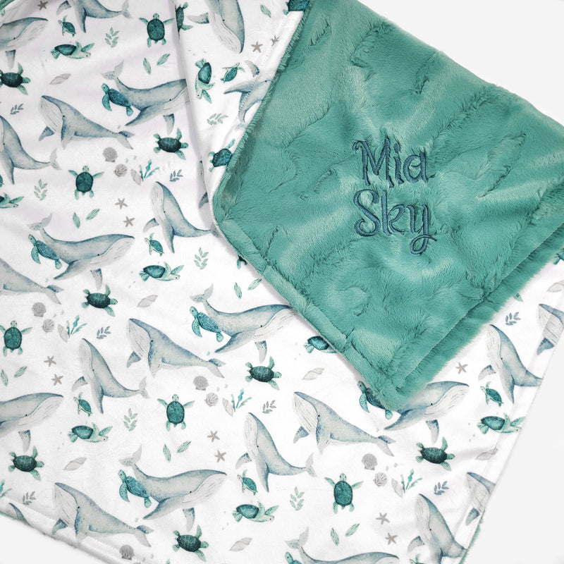 Personalized Ocean Baby Blanket - Under the Sea