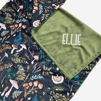 Mushroom Baby Blanket Personalized