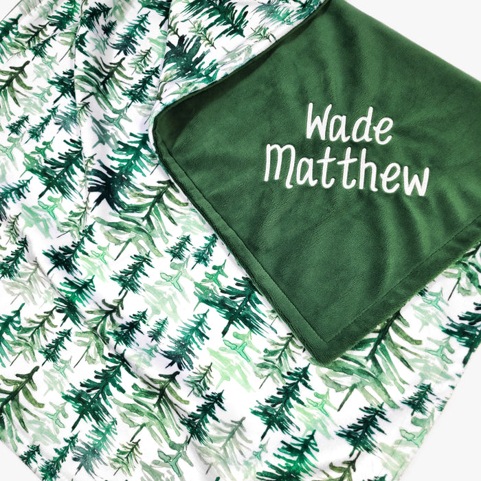 Woodland Tree Baby Blanket