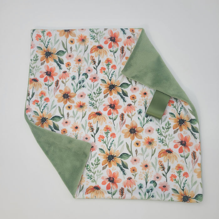 Sunflower lovey with basil smooth backing