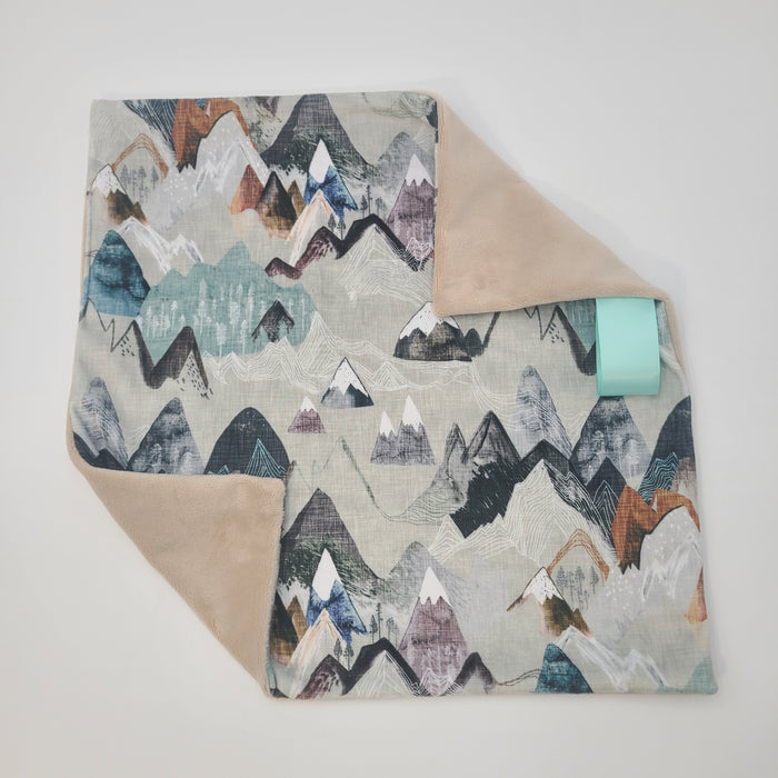 Mountain lovey with latte smooth backing