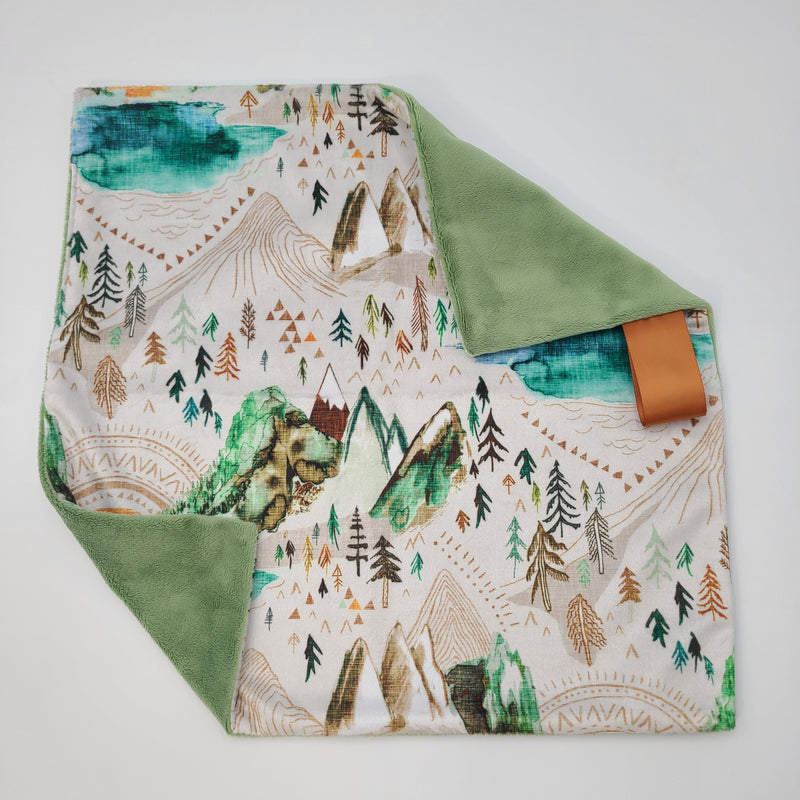 Mountain lovey with basil smooth backing