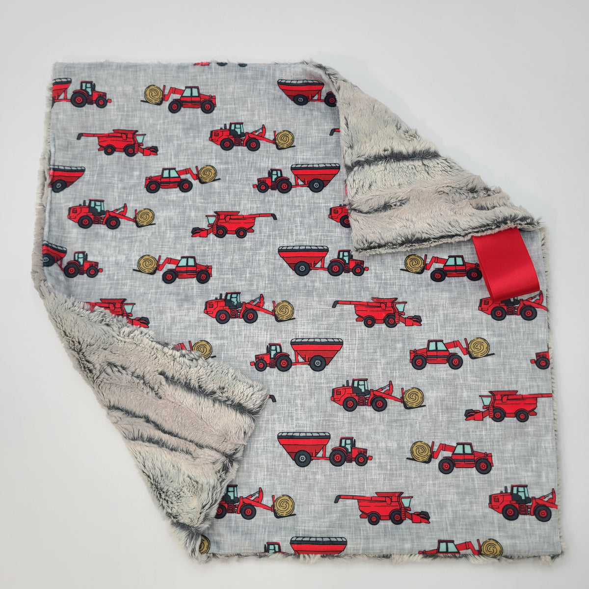 Farm lovey with silver fox backing