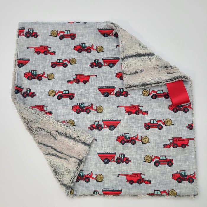 Farm lovey with silver fox backing