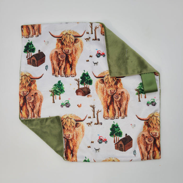 Highland cow lovey cactus smooth backing