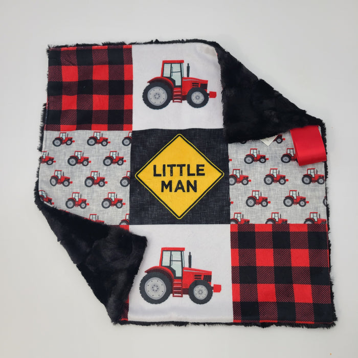 Little man lovey black hide backing