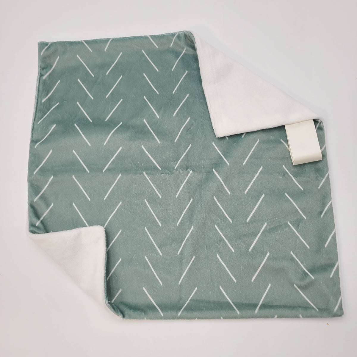 Sage herringbone with natural smooth