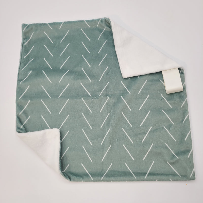 Sage herringbone with natural smooth