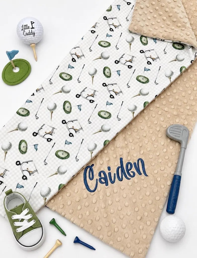 Golf Baby Blanket