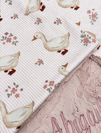 Silly Goose Baby Girl Blanket