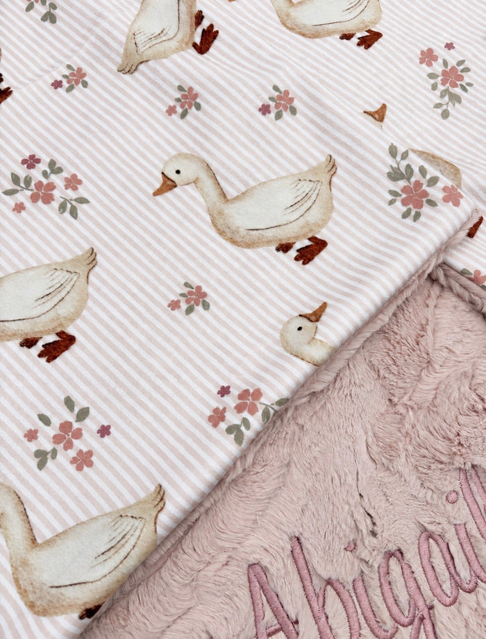 Silly Goose Baby Girl Blanket