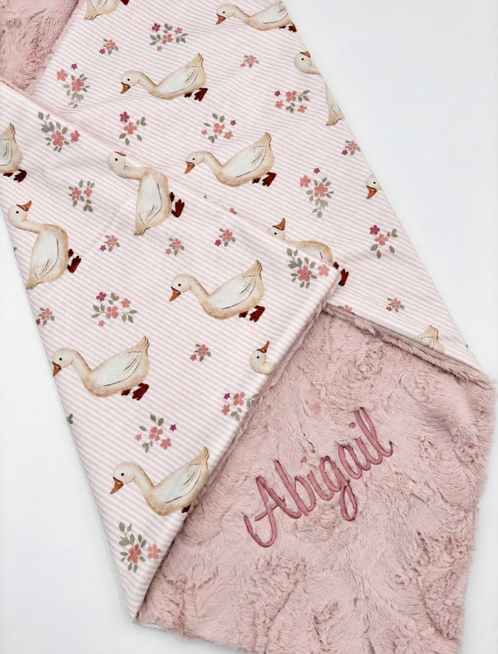 Silly Goose Baby Girl Blanket