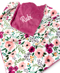 Josie Floral Baby Girl Blanket