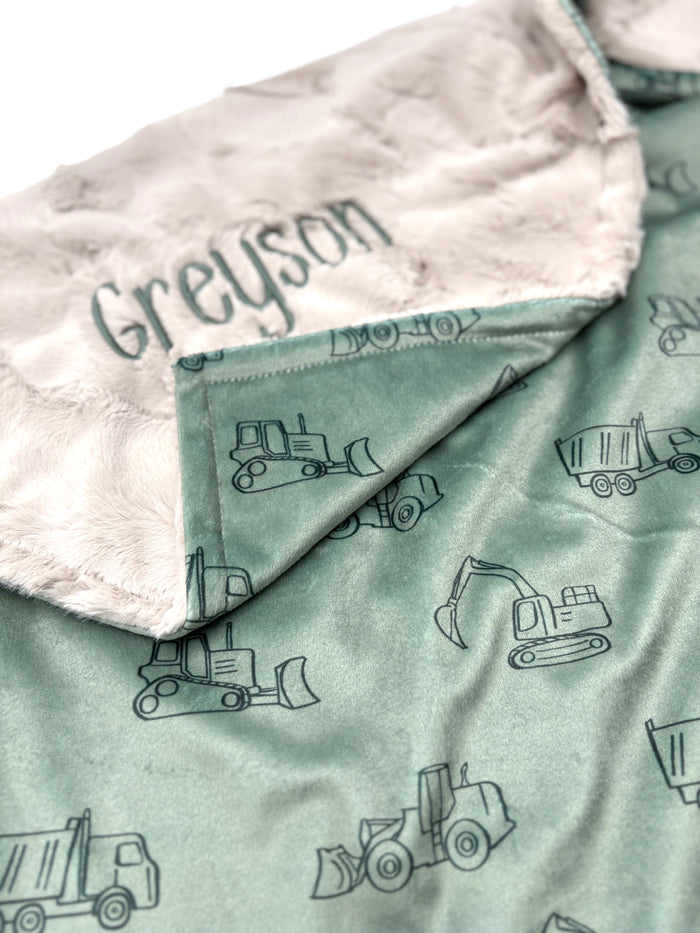 Construction Baby Blanket
