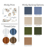World Map Boy Minky Baby Blanket