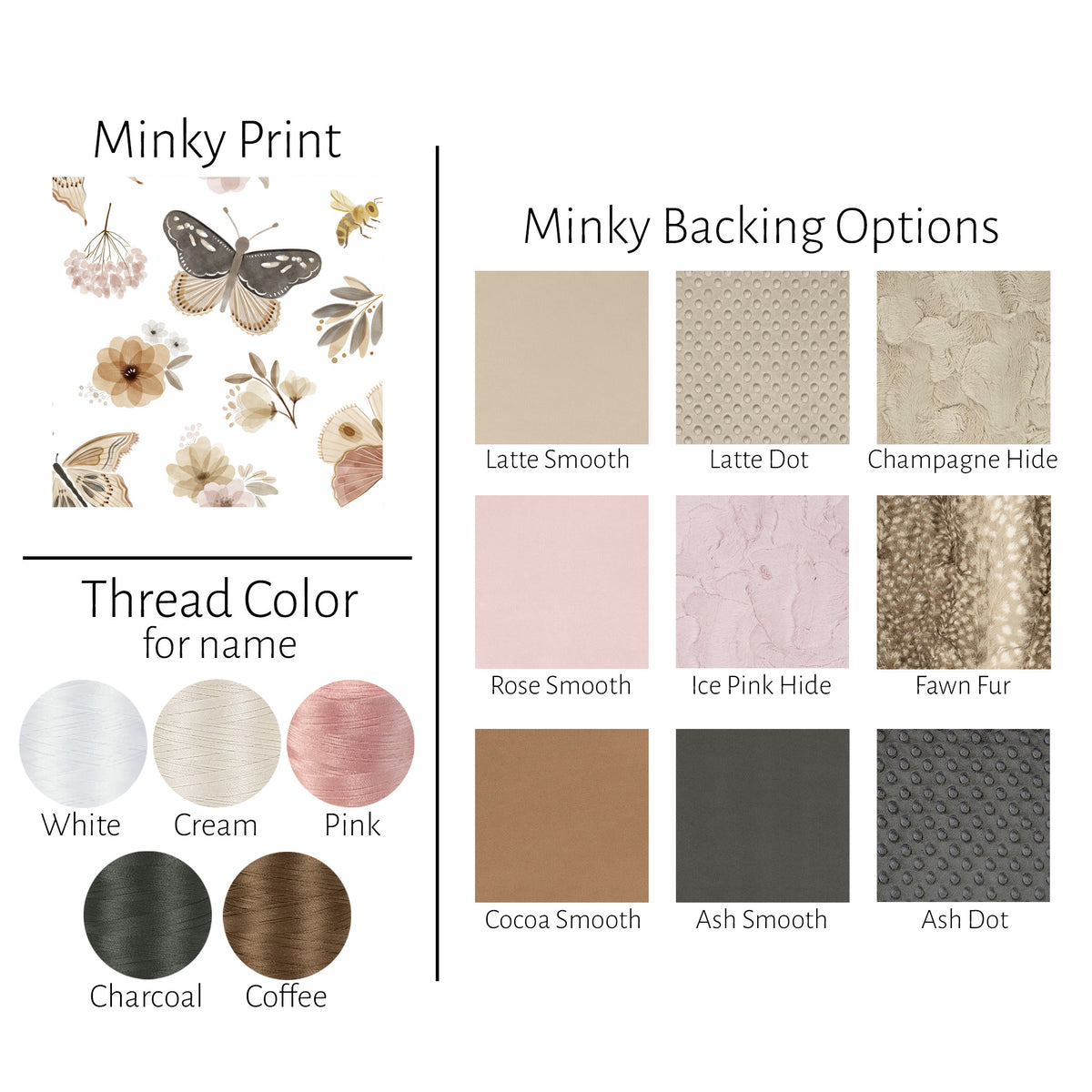 Personalized Butterfly Girl Baby Blanket