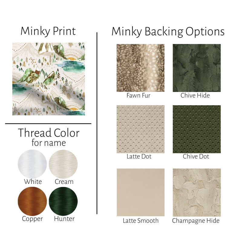 Valley of the Sun Boho Minky Baby Blanket