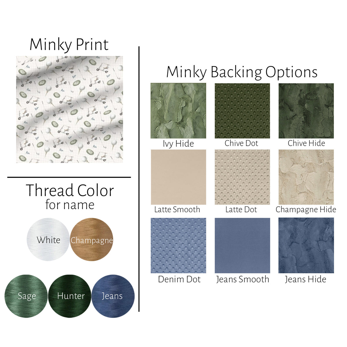 Golf Baby Blanket