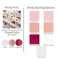 Josie Floral Baby Girl Blanket