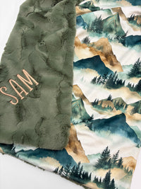 Mountain Baby Blanket