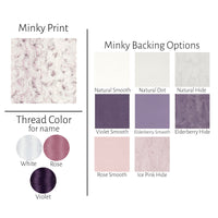 Personalized Baby Blanket - Light Purple Snowy Owl