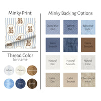 Teddy Bear Baby Boy Blanket