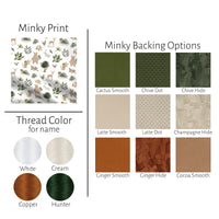Woodland Animal Baby Boy Blanket